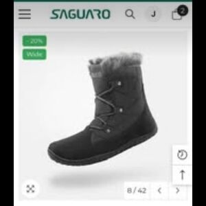 NEW SAGUARO 40 Women's Black Winter Boots